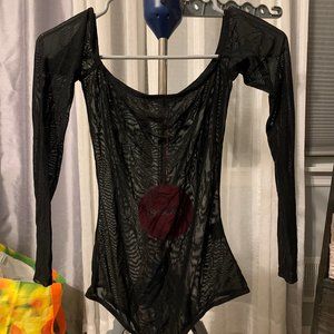 Tiger Mist Mesh Thong Bodysuit